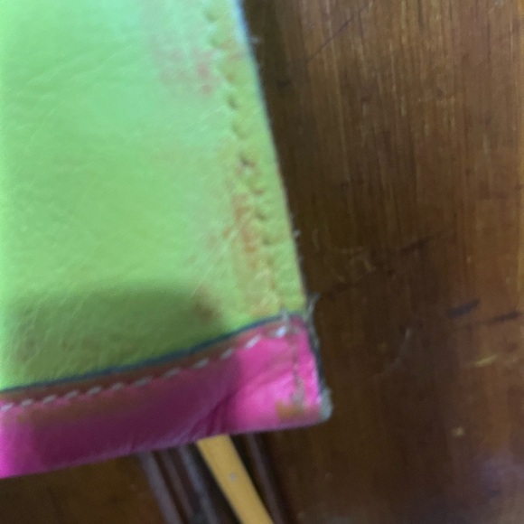 Pink/lime green Patricia Nash Crossbody bag - Picture 5 of 10